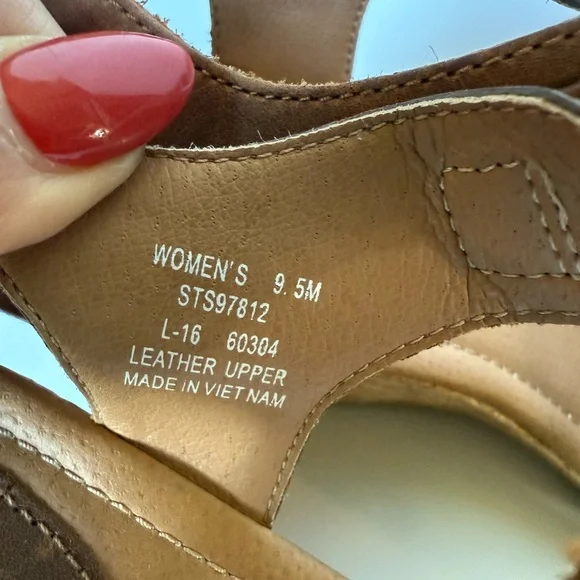 Sperry Dawn Echo wedge sandal Brown 9.5 - Picture 6 of 11